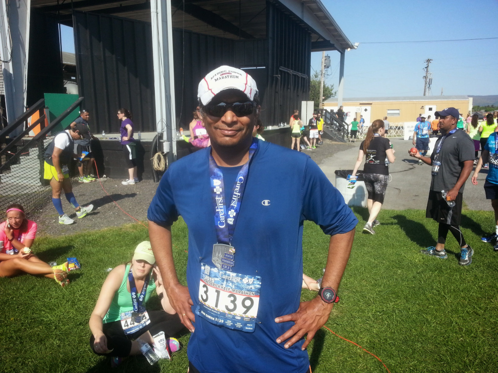 Achyut Running a Marathon