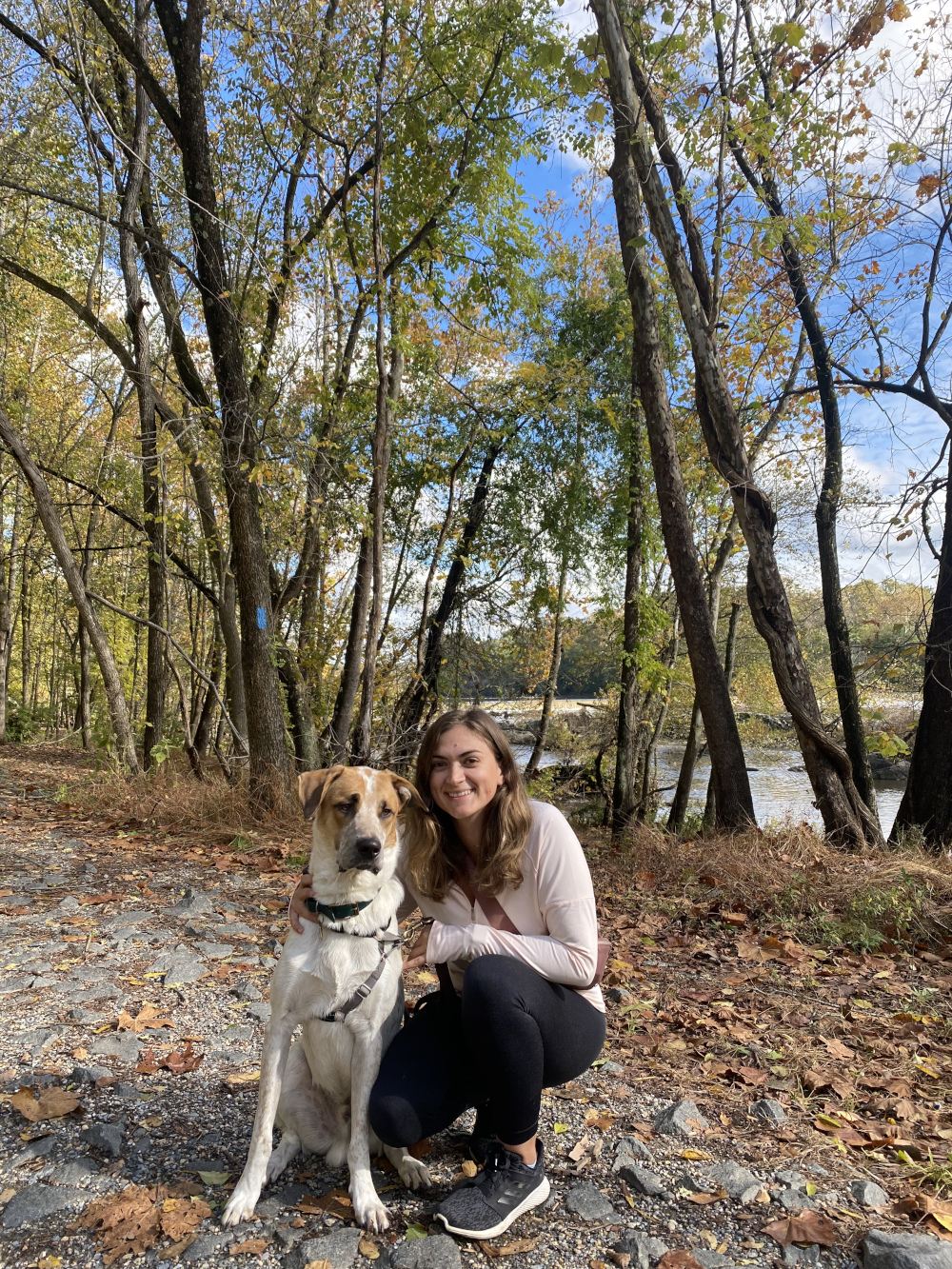 Ashley Hiking with Akela