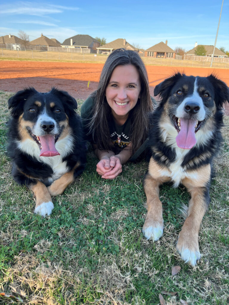 Kristen and Her Dogs
