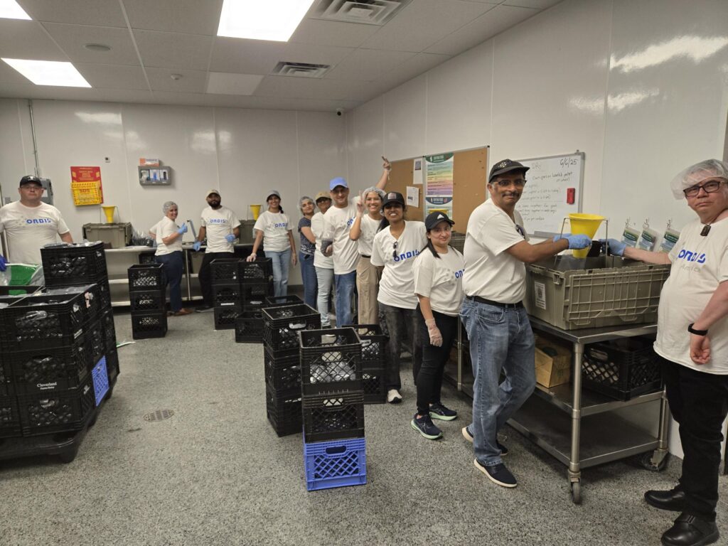 ORBIS Team Packing Dry Goods at AFAC