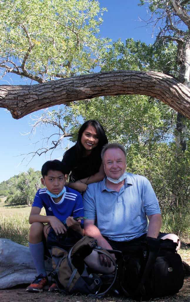 Michael and His Family Hiking