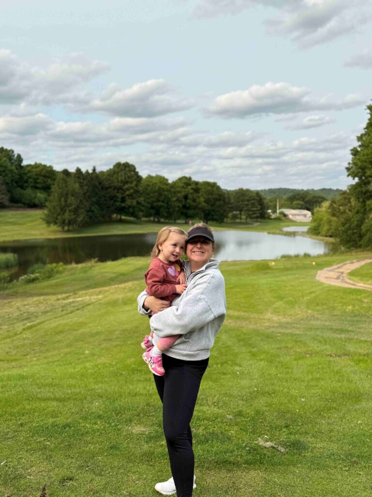 Morgan and Her Daughter Golfing