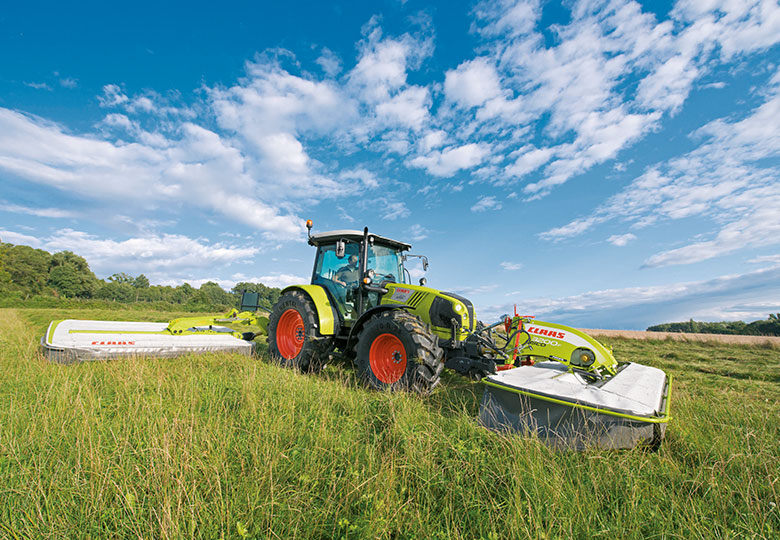 Tractor with irrigation system CLAAS