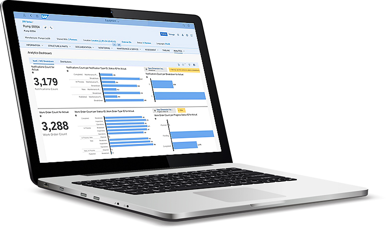 SAP Intelligent Asset Management user interface
